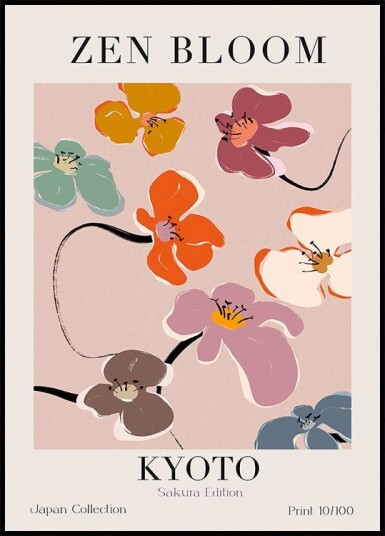 Petals in Harmony Plakat Plakat / 40x50cm