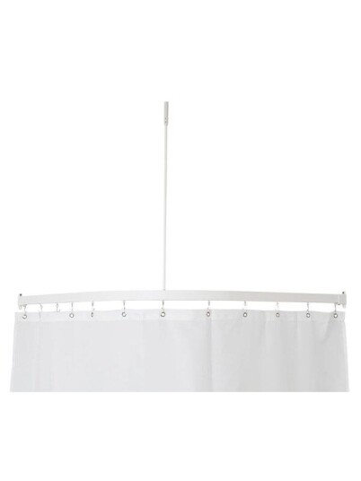 Van Der P Profil 5001 l shaped shower rail white Van Der P Profil 5001 l shaped shower rail white