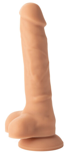 Willie City Luxe Superrealistisk Silikondildo 20 cm     - Beige