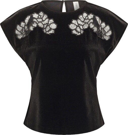 Part Two DristiPW Kortermet Bluse Svart til Dame