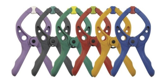 Wolfcraft Gmbh 3432000, Fjær Klemme, Plastikk, 4 Stykker, 3 Cm Wolfcraft Gmbh 3432000, Fjær Klemme, Plastikk, 4 Stykker, 3 Cm