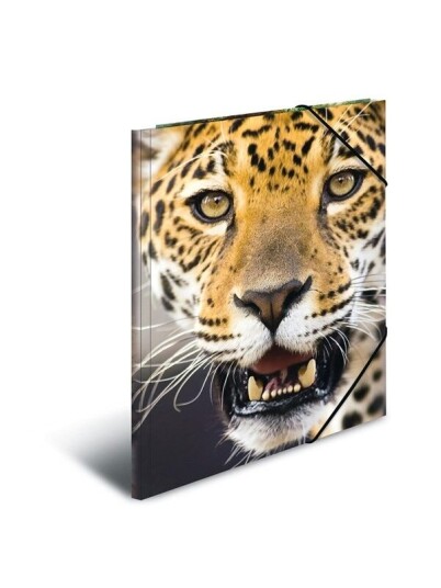 HERMA Elasticated folder A4 PP Leopard HERMA Elasticated folder A4 PP Leopard