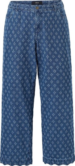 Zizzi Jeans Jscallop Myra Jeans Blå