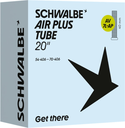 Schwalbe Air Plus slange 20"x2,10-2,80 (54/70-406) 40mm bilventil