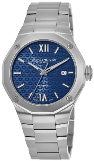 Baume & Mercier Herreklokke M0A10620 Riviera Blå/Stål Ø42 mm