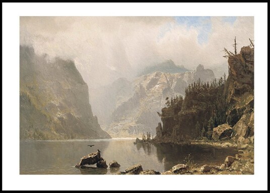 Western Landscape By Albert Bierstadt Plakat Plakat / 100x150cm Western Landscape By Albert Bierstadt Plakat Plakat / 100x150cm