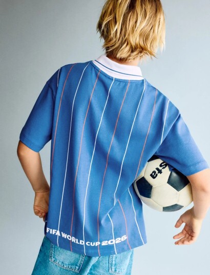 Mango France Football T Shirt Blue 152
