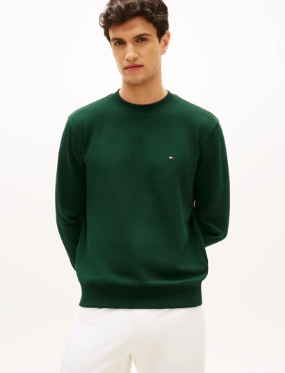 Tommy Hilfiger Essential Terry Crewneck   Green   S