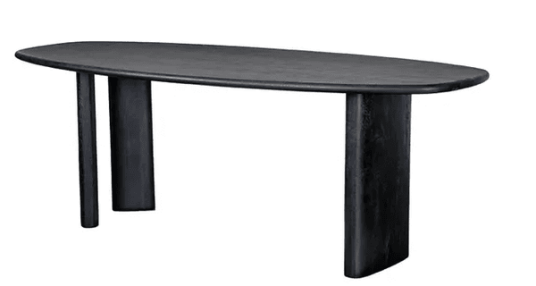 Trend Collection Wisconson Spisebord Sort – 220 x 90 x 76 cm