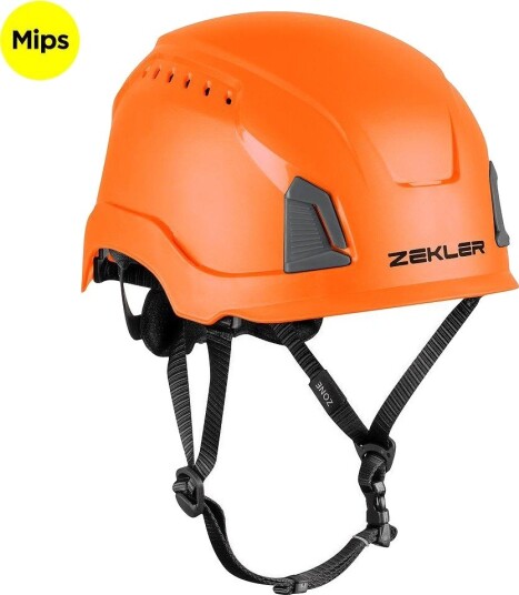 Zekler Vernehjelm Zone MIPS Med 12 Ventilasjonshull Oransje