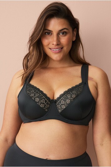 Ellos Plus Collection Spile BH Ava Svart