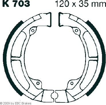 Bremsesko sett EBC Brakes K703