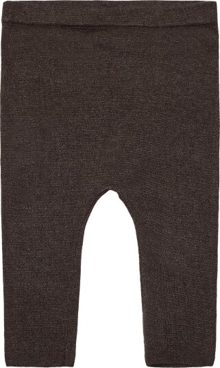 Mango Plain Knit Leggings DARK BROWN 68
