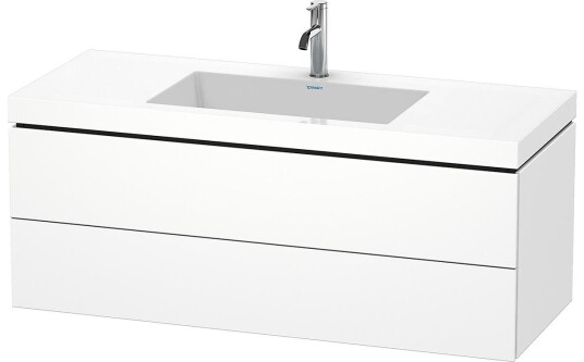 Duravit L-Cube Servantskap m/2 skuffer 1200x500x480 mm Hvit Matt