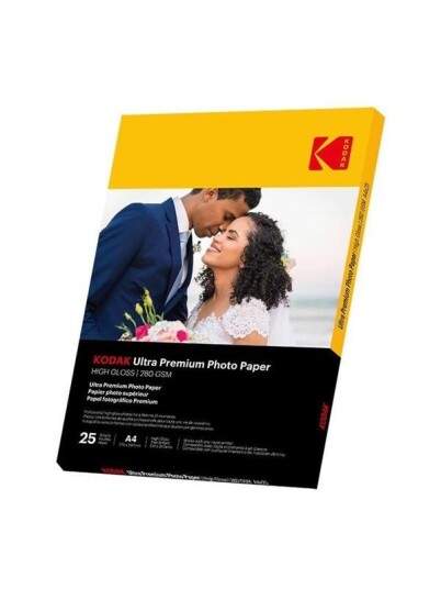 KODAK 21x29.7cm Glossy Photo Paper 280/m 25 Sheets