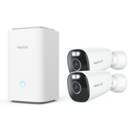 Reolink Argus Eco 4K Trådløst Utendørs Sikkerhetskamera 2-pakning