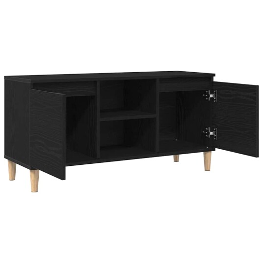 TV skap Svart 102 x 35 x 50 cm Konstruert tre