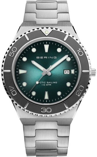 Bering Herreklokke 18940 708 Classic Grønn/Stål Ø43 mm Bering Herreklokke 18940 708 Classic Grønn/Stål Ø43 mm