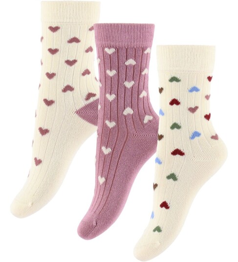 minipop® Heart Mix MiniPop® Season Bambus Strømper 3 Pcs 23 26