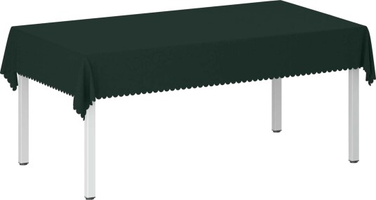 vidaXL Bordduk 5 stk. Rektangulær Mørkegrønn 140 x 200 cm