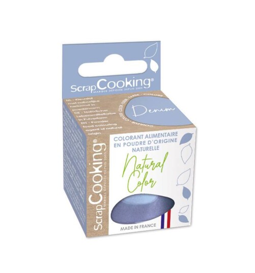 Scrapcooking Naturlig Pulverfarge Denim 10g 