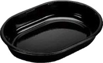 Bakke 1 Rum 1000 Ml 238X176x40 Mm Oval Pp Sort,240 Stk/Krt