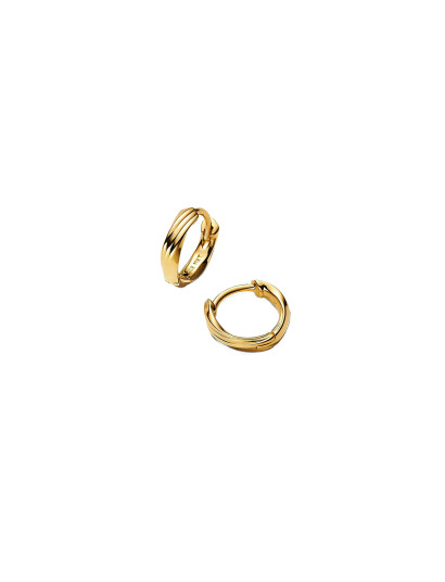PANDORA Twisted 14K Gold Plated Huggie Earrings Guld One Size PANDORA Twisted 14K Gold Plated Huggie Earrings Guld One Size