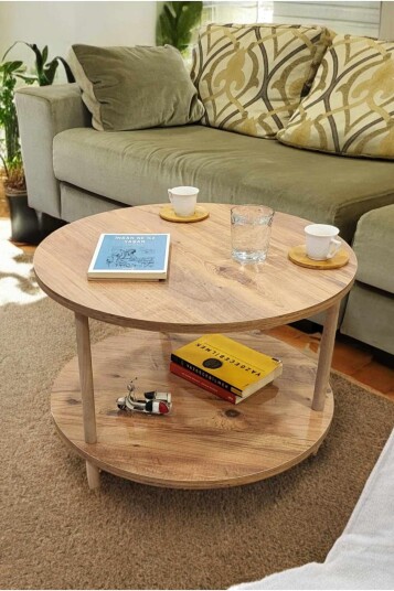 Sofabord Hanah Home Peka Square (Ø60 x H43 cm) Furu - Furu