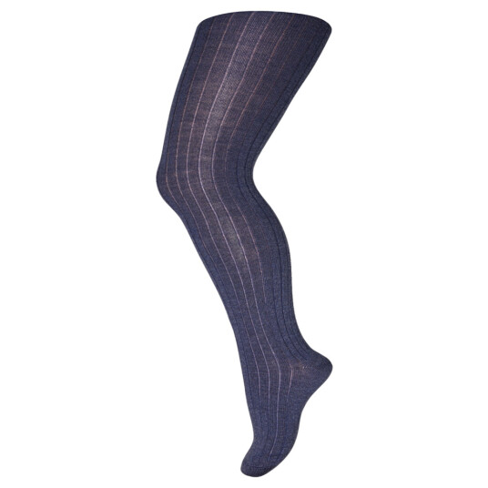 mp denmark Wool rib tights – dark denim melange   60