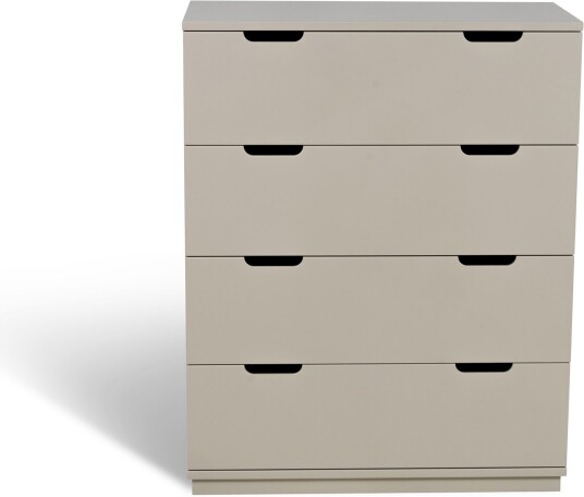 Mavis Aoko Byrå Beige 4 Lådor Kommoder Martina Elgemark Tre