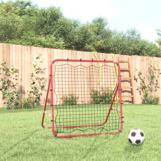 Justerbart fotball returnett 96x80x96 cm stål og PE Justerbart fotball returnett 96x80x96 cm stål og PE