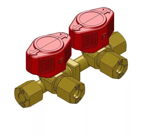 Sunwind Stengeventil 2 Uttak 3/8" Sunwind Stengeventil 2 Uttak 3/8"