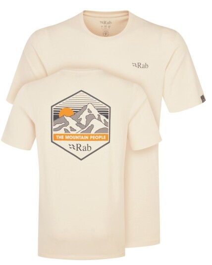 Rab Stance Mountain Peak Tee Ecru Small Rab Stance Mountain Peak Tee Ecru Small
