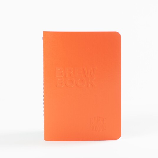 KaffeBox Brew Book - Daily Coffee Journal - Cahier , Orange