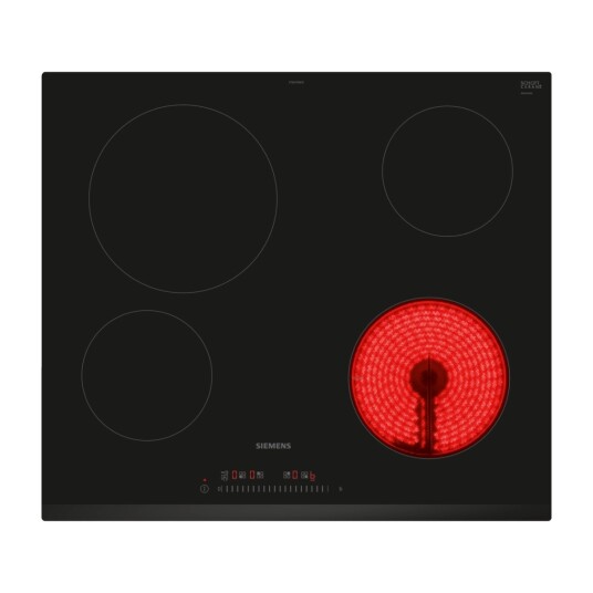Siemens iQ100 60 cm Keramisk Topp Innebygd med 4 Plater Sort Siemens iQ100 60 cm Keramisk Topp Innebygd med 4 Plater Sort