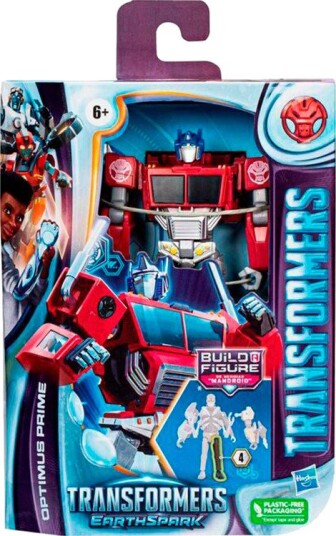 Hasbro Transformers Earthspark Terran Deluxe Optimus Prime Figur 12,7 Cm Fra 6 År