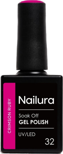 Nailura Gel Polish 10 ml 32 Crimson Ruby Nailura Gel Polish 10 ml 32 Crimson Ruby