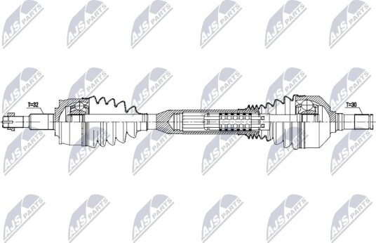 Drivaksel NTY NPW-CH-170