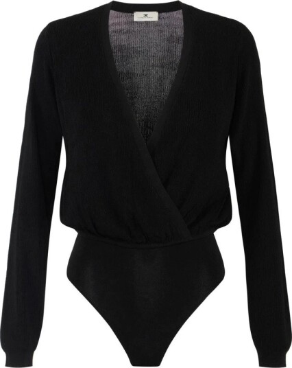 Elisabetta Franchi Dame Topper Svart XS,
