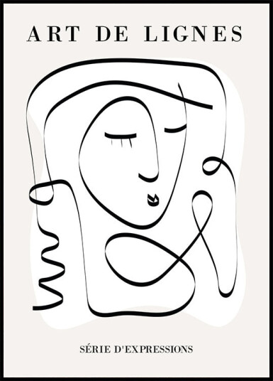 Art De Lignes No. 3 Plakat Plakat / 100x150cm