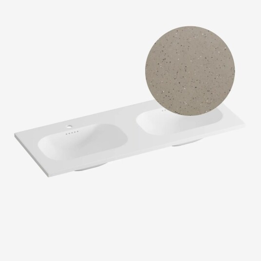 Korsbakken Nice Heldekkende Terrazzo Lava 120cm Dobbel Korsbakken Nice Heldekkende Terrazzo Lava 120cm Dobbel