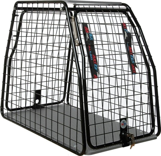 ArtFex Medium Hundebur 83x49.5x67.5 cm - Krasjtestet Metall i Svart