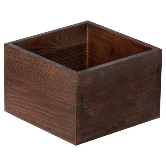 PULSIVA Trekasse Gautier uten håndtaksutskjæring; 15x15x10 cm (LxBxH); Brun