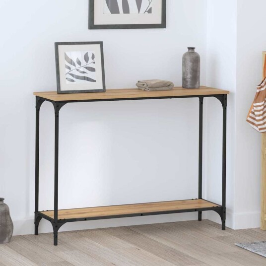 Konsollbord artisan eik 101 x 30.5 x 75 cm Konstruert tre Konsollbord artisan eik 101 x 30.5 x 75 cm Konstruert tre