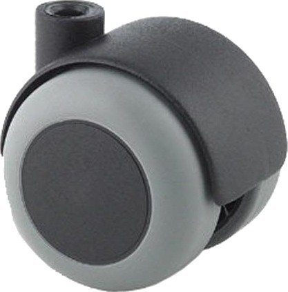 Tente T50M/8SV/GR Møbelhjul 50 mm, grå, nylon Ubrems, Garasjeinnredning & oppbevaring