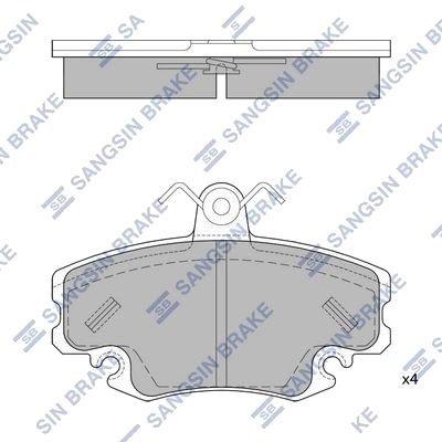 Hi Q SP1243A Bremseklosser Hi Q SP1243A Bremseklosser
