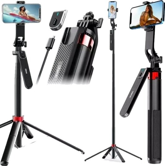 Ulanzi MA09 Selfie Stick med stativ 180 cm og Bluetooth-fjernkontroll