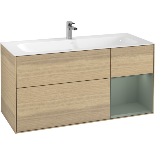 VILLEROY & BOCH FINION SERVANTSKAP 120 EIK FINÉR EMOTION-LYS HØYRESTILT OLIVENGRØNN HYLLE VILLEROY & BOCH FINION SERVANTSKAP 120 EIK FINÉR EMOTION-LYS HØYRESTILT OLIVENGRØNN HYLLE