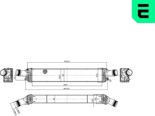 Intercooler ERA 672053 Intercooler ERA 672053