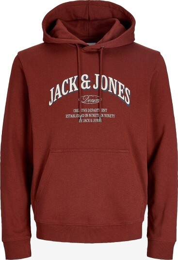 Jack & Jones Hettegenser Jjedenver Logo Sweat Hood Sn Brun